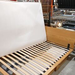 無印良品｜ヘッドボード｜収納付｜ダブルベッド