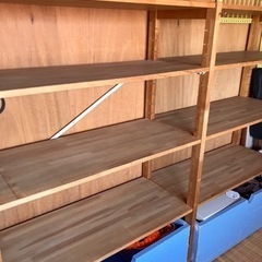 引き渡し完了）木製3連什器