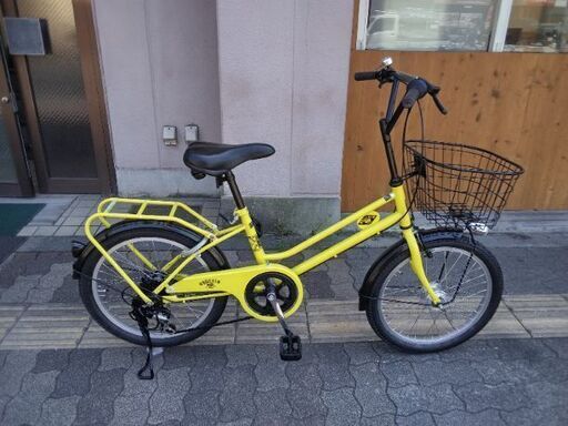 BRIGHT DAY[ブライトデイ]20吋ミニベロ 外装6段/LEDオート/イエロー