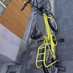 BRIGHT DAY[ブライトデイ]20吋ミニベロ 外装6段/LEDオート/イエロー