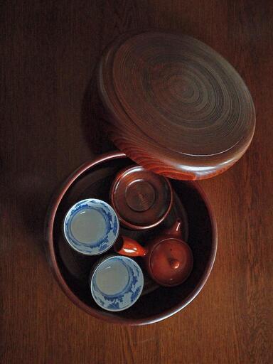 茶器セット 茶櫃 急須  湯飲み 茶托