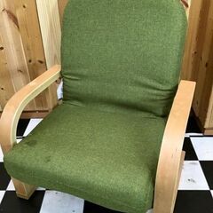 ニトリ　タカザイス　高座椅子　550×490×370　緑　布生地...