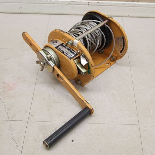 マックスプルウィンチ MAXPULL WINCH GM-1 1000kg以下 手巻き 手動ウィンチ (D4827kxwY)