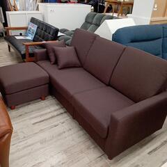 ☆展示品のカウチソファー ファブリック 万能レイアウト クッション