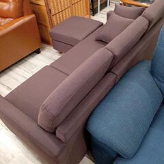 ☆展示品のカウチソファー ファブリック 万能レイアウト クッション
