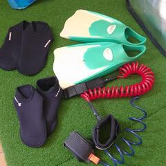 ボディボード 2枚 セット フィン ケース リーシュ 