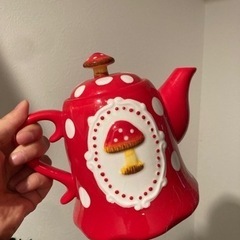 キノコ　茶瓶 陶磁器