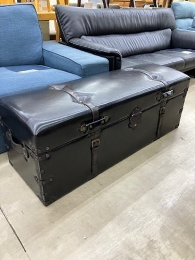 大川家具チェアの中にはミニ宝箱チェスト型ベンチチェア2836