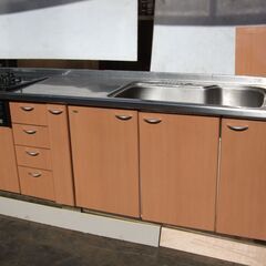ナスステンレス システムキッチン ビルトインコンロ（都市ガス 