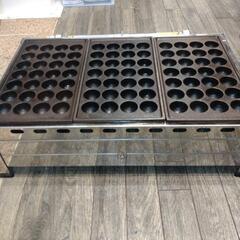 たこ焼き器(業務用)プロパンガス 28穴×3プレート=84穴、ちゃっきりと