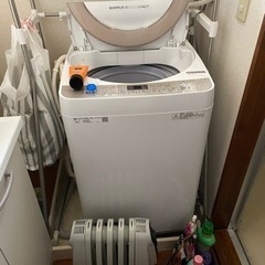 【取引決定】早い者勝ち！シャープ洗濯機　『ES-KS70T』7キ...