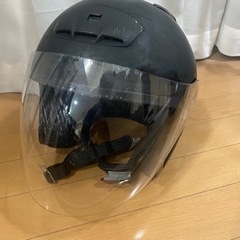 【ネット決済・配送可】ジェットヘルメット　M サイズキズあり