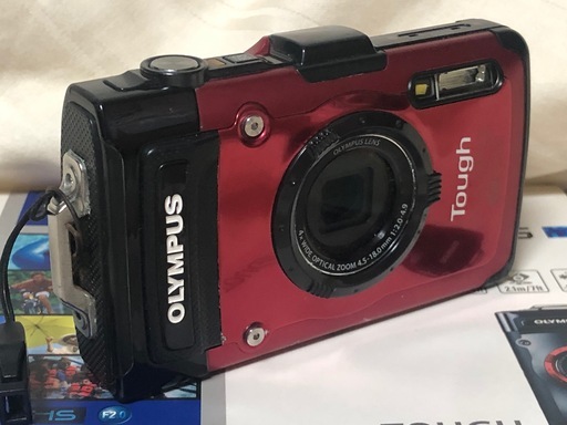 デジカメ◆オリンパスの防水・耐衝撃コンパクトデジタルカメラ◆TG-2 美品 元箱アリ