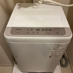 【受渡し者決定】洗濯機　6kg パナソニック　2020年購入