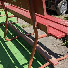 コカ・コーラ レトロ ベンチ（木製） その2