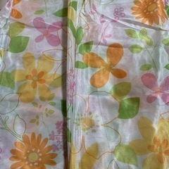 値下【未使用】　花柄レースカーテン 2枚セット 100×133cm