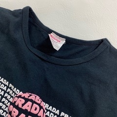 【プラダ】半袖カットソー（M）ブランドロゴプリント　イタリア製