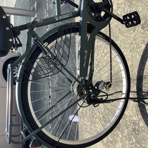 ウェルビー27インチ 6段ギア モスグリーン自転車