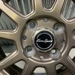 売約済　BLEST　ユーロスポーツ★165/55R15　15インチ　ブロンズカラー　ワゴンR　タントカスタム　N-BOX　スペーシア　ムーヴカスタム