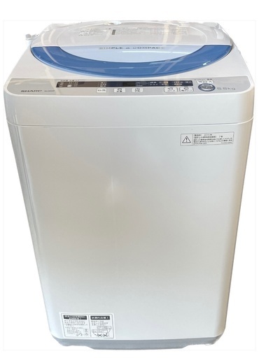 SHARP 5.5kg 全自動洗濯機 ES-GE55P-A　【2015年式】洗濯機 風乾燥 2015年製