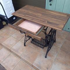 アンティークミシン脚テーブル singer