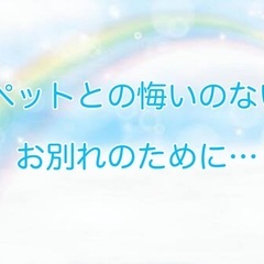 飼い主さん向け動物グリーフケア1日講座