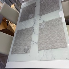 大理石調 ダイニングテーブルセット