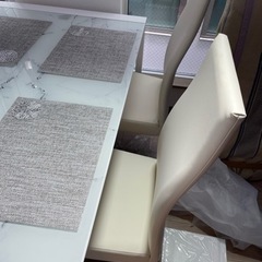 大理石調 ダイニングテーブルセット