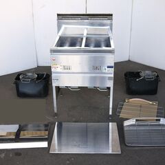 【ヤ取終了5/8】≪yt659ジ≫ マルゼン ガスフライヤー MGF-C13WK 都市ガス用 2017年 油量13Lx2槽 涼厨シリーズ 業務用/揚物機 現状品 50504-11 