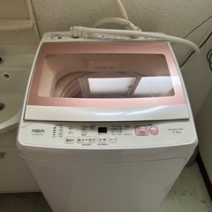 値下げ　引取り限定　青森発　美品中古　AQUA  全自動洗濯機　...