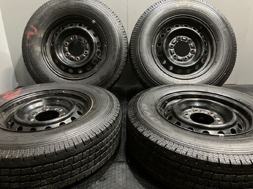 【TOYO DELVEX 934 195/80R15 103/101L LT】スタッドレス【トヨタ 200系ハイエース 純正ホイール 15インチ 6J6HPCD139.7+35】　(TD929) クレジットカード QRコード決済可能