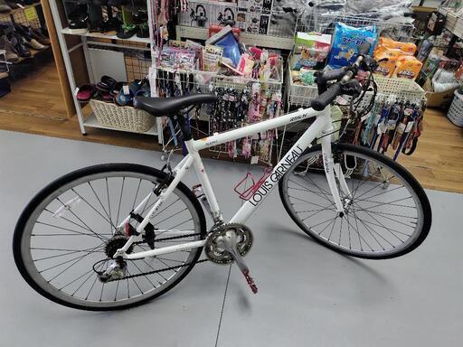J006☆使用感有り☆クロスバイク☆LOUISGARNEAU☆AL6061☆2✕8段  