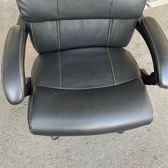 J2430 NITORI ニトリ アクリス リクライニングワークチェア 合皮ワークチェア オットマン付 クリーニング済み