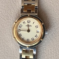 HERMES 腕時計 クリッパー アイボリー 828043 NL