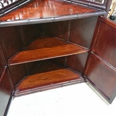 唐木｜茶棚｜飾り棚｜コーナーキャビネット