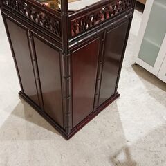 唐木｜茶棚｜飾り棚｜コーナーキャビネット