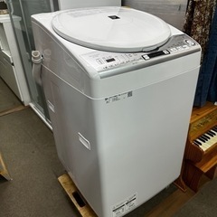 洗濯機　シャープ　洗濯8kg／乾燥4.5kg　2020年 ES-...