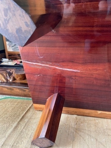 紅紫檀　座卓テーブル　一枚板　153センチ×85センチ