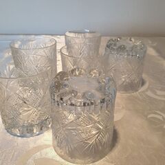 Cyristal cut glassware set from ...