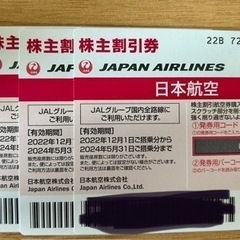 JAL株主優待券2枚2024年11月末まで