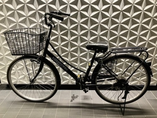 武田産業 26インチ リベルタウン 自転車 ブラック 6段変速 - 自転車