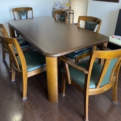 高級 6人掛け テーブルセット(6/5 12:00まで)