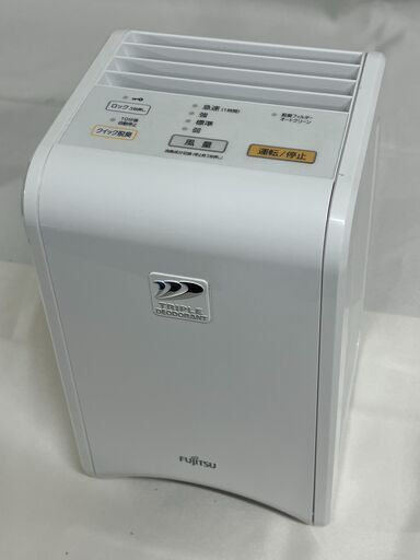 【北見市発】フジツウ FUJITSU 富士通 脱臭機 DAS-15E-W 2017年製 白 (E1623wY)