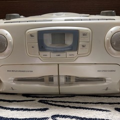 ステレオ CD ラジオ ダブルカセットレコーダー