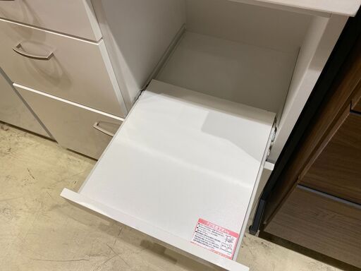 宇都宮でオシャレな家具を探すなら『オトワリバース！』レンジボード W800 食器棚 キッチン収納 収納棚 ホワイト ニトリ 中古品