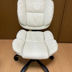 椅子 ホワイト 高さ調節可能