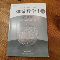 8/10まで　『体系数学1　代数編』の参考書