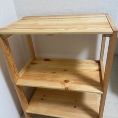 アイリスオーヤマ 木製 3段ラック