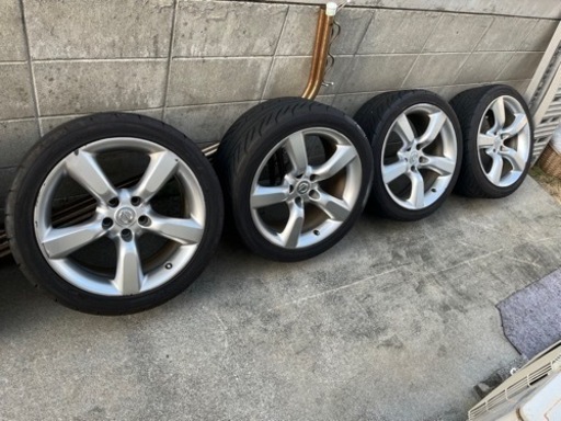 Z33 後期　純正　ホイール グロスブラック】ニッサン Z33 フェアレディZ 後期 純正 18in 8J