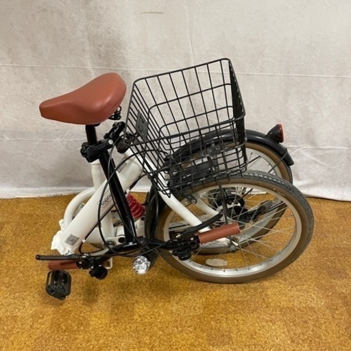 Topone 20インチ 折りたたみ自転車 6段変速ギア付き パールホワイト Topone 20インチ 折りたたみ自転車 6段変速ギア付き パールホワイト